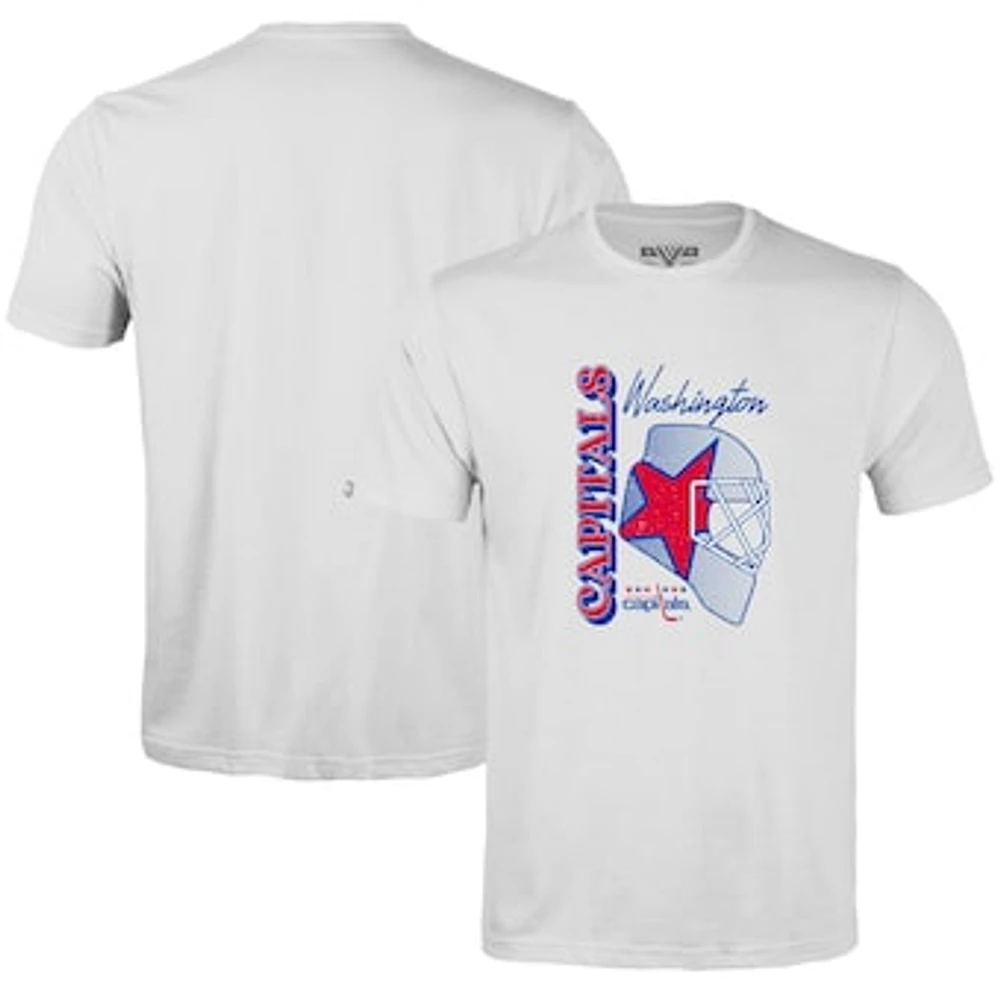 Men's Levelwear White Washington Capitals Retro Richmond Netminder T-Shirt