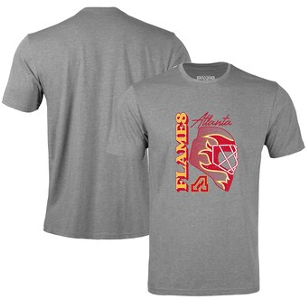 Men's Levelwear Gray Atlanta Flames Retro Richmond Netminder T-Shirt