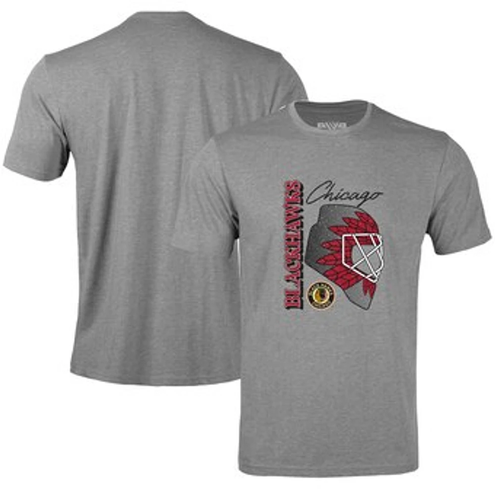 Men's Levelwear Gray Chicago Blackhawks Retro Richmond Netminder T-Shirt