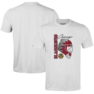 Men's Levelwear White Chicago Blackhawks Retro Richmond Netminder T-Shirt