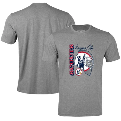 Men's Levelwear Gray Kansas City Scouts Retro Richmond Netminder T-Shirt