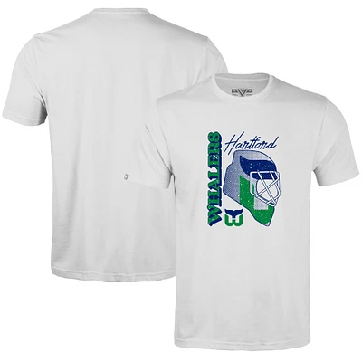 Men's Levelwear White Hartford Whalers Retro Richmond Netminder T-Shirt