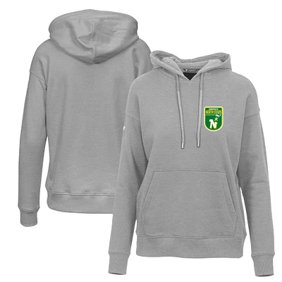 Women's Levelwear Gray Minnesota North Stars Retro Adorn Pullover Hoodie