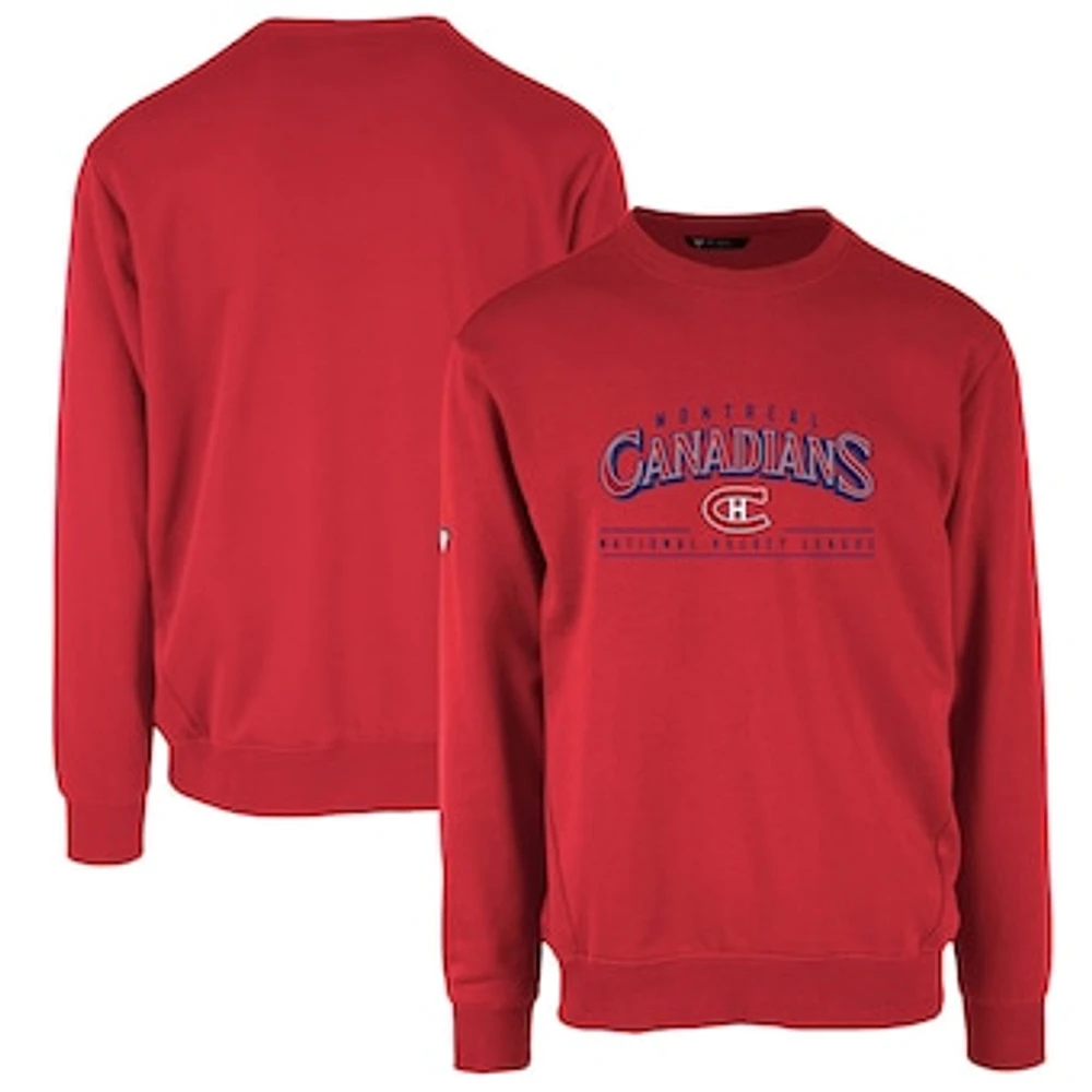 Men's Levelwear Red Montreal Canadiens Retro Zane Sweatshirt