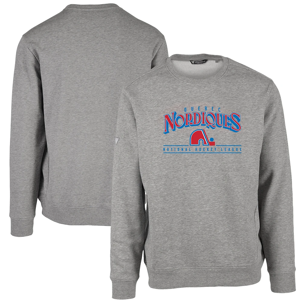 Men's Levelwear Heather Gray Quebec Nordiques Retro Zane Sweatshirt