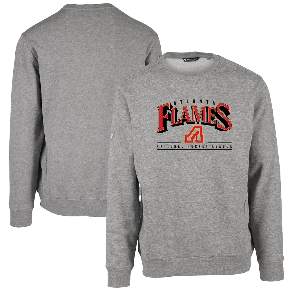 Men's Levelwear Heather Gray Atlanta Flames Retro Zane Sweatshirt