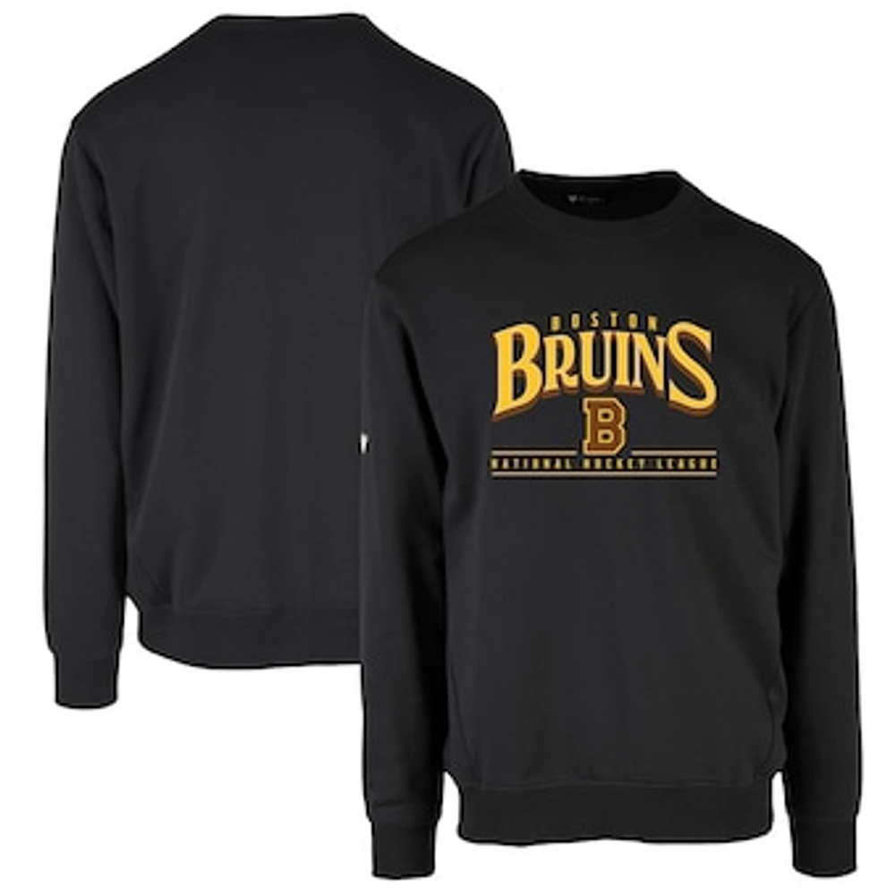 Men's Levelwear Black Boston Bruins Retro Zane Sweatshirt