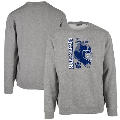Men's Levelwear Heather Gray Toronto Maple Leafs Retro Zane Netminder Sweatshirt