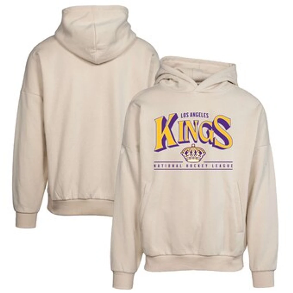Men's Levelwear Khaki Los Angeles Kings Retro Contact Pullover Hoodie