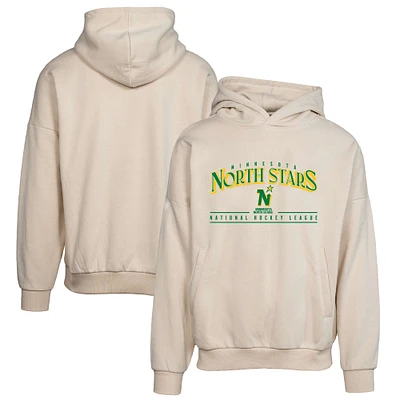 Men's Levelwear Khaki Minnesota North Stars Retro Contact Pullover Hoodie
