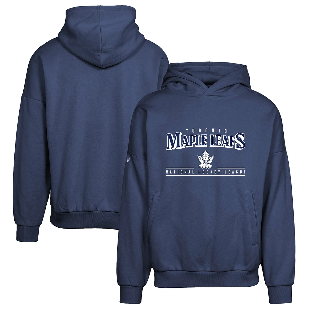 Men's Levelwear Navy Toronto Maple Leafs Retro Contact Pullover Hoodie