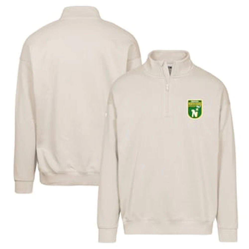 Men's Levelwear Khaki Minnesota North Stars Retro Murray Quarter-Zip Pullover Top
