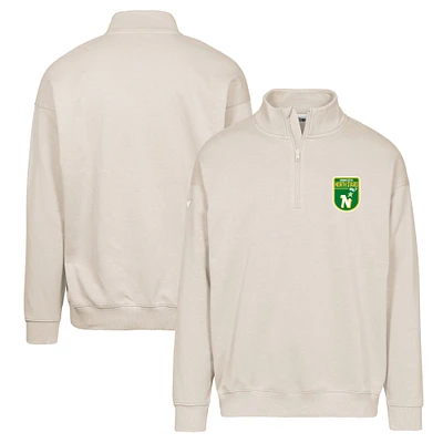 Men's Levelwear Khaki Minnesota North Stars Retro Murray Quarter-Zip Pullover Top