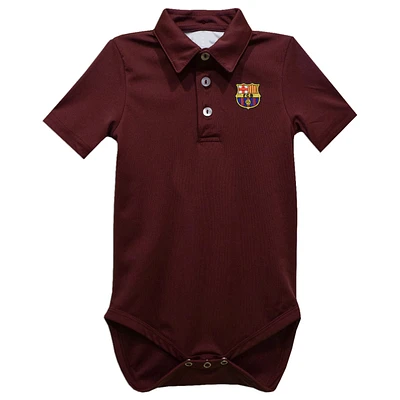 Infant Vive La Fete Maroon Barcelona Polo Bodysuit