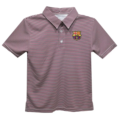 Toddler Vive La Fete Maroon Barcelona Pencil Stripe Polo