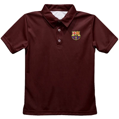 Toddler Vive La Fete Maroon Barcelona Solid Polo