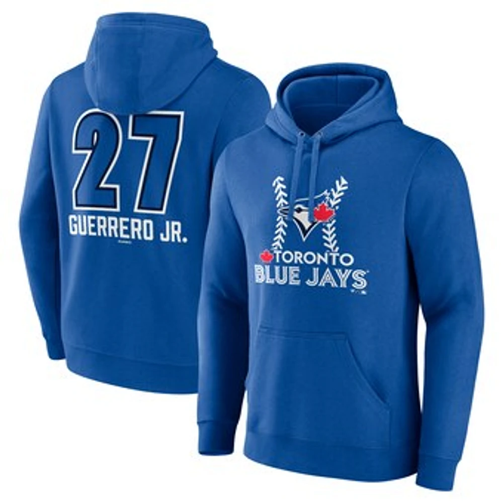 Men's Vladimir Guerrero Jr. Royal Toronto Blue Jays Name & Number Fastball Pullover Hoodie