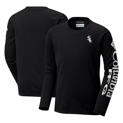 Youth Columbia Black Chicago White Sox Terminal Tackle Long Sleeve T-Shirt