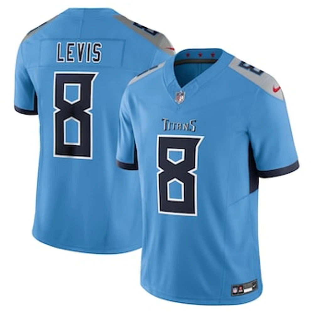 Men's Nike Will Levis Light Blue Tennessee Titans Alternate  Vapor F.U.S.E. Limited Jersey