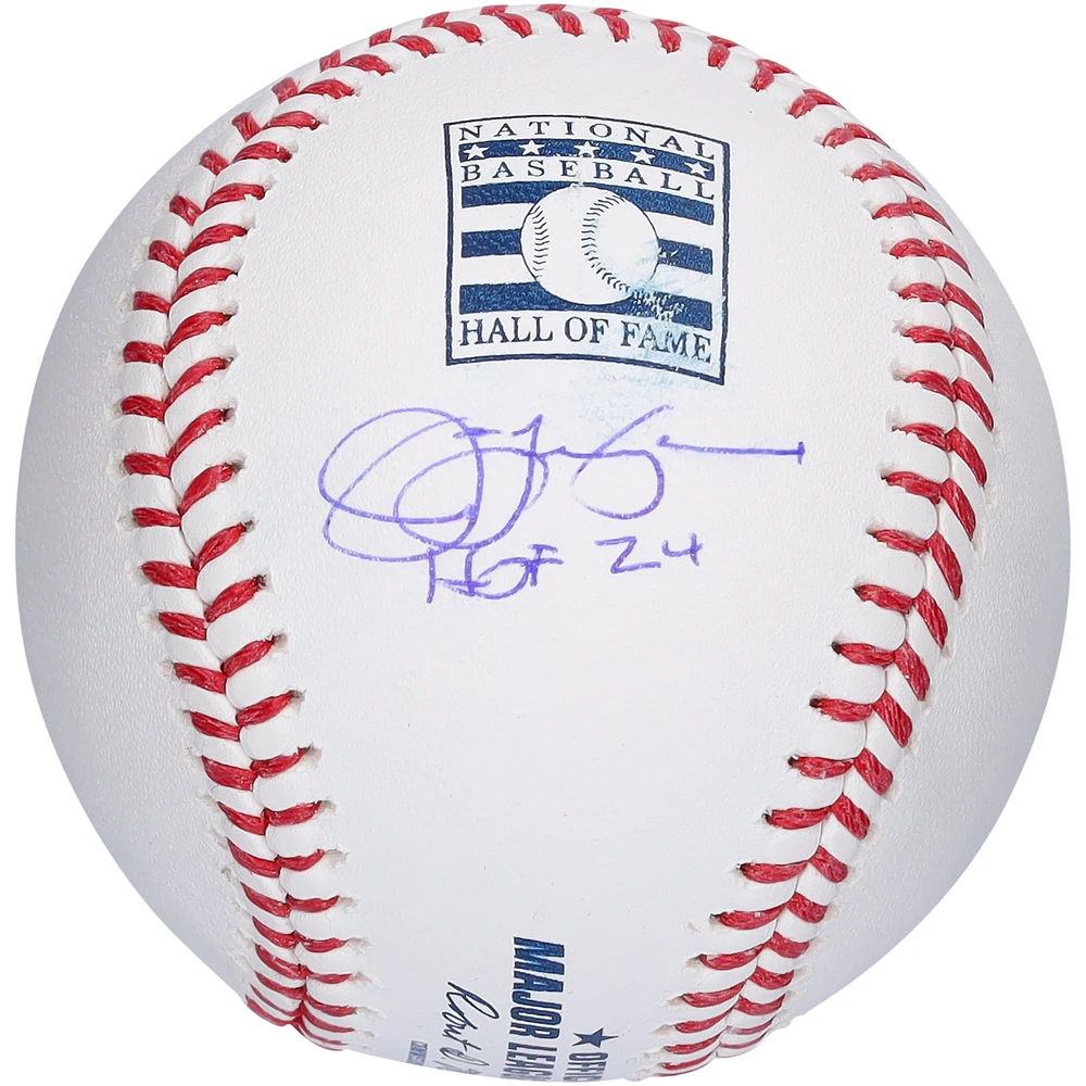 Jim Leyland Detroit Tigers Autographed Hall of Fame Logo Baseball with "HOF 24" Inscription