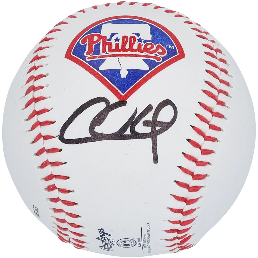 Chase Utley Philadelphia Phillies Autographed 2010 Logo Baseball
