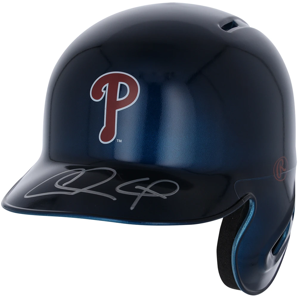 Chase Utley Philadelphia Phillies Autographed Alternate Chrome Mini Batting Helmet - Fanatics Exclusive
