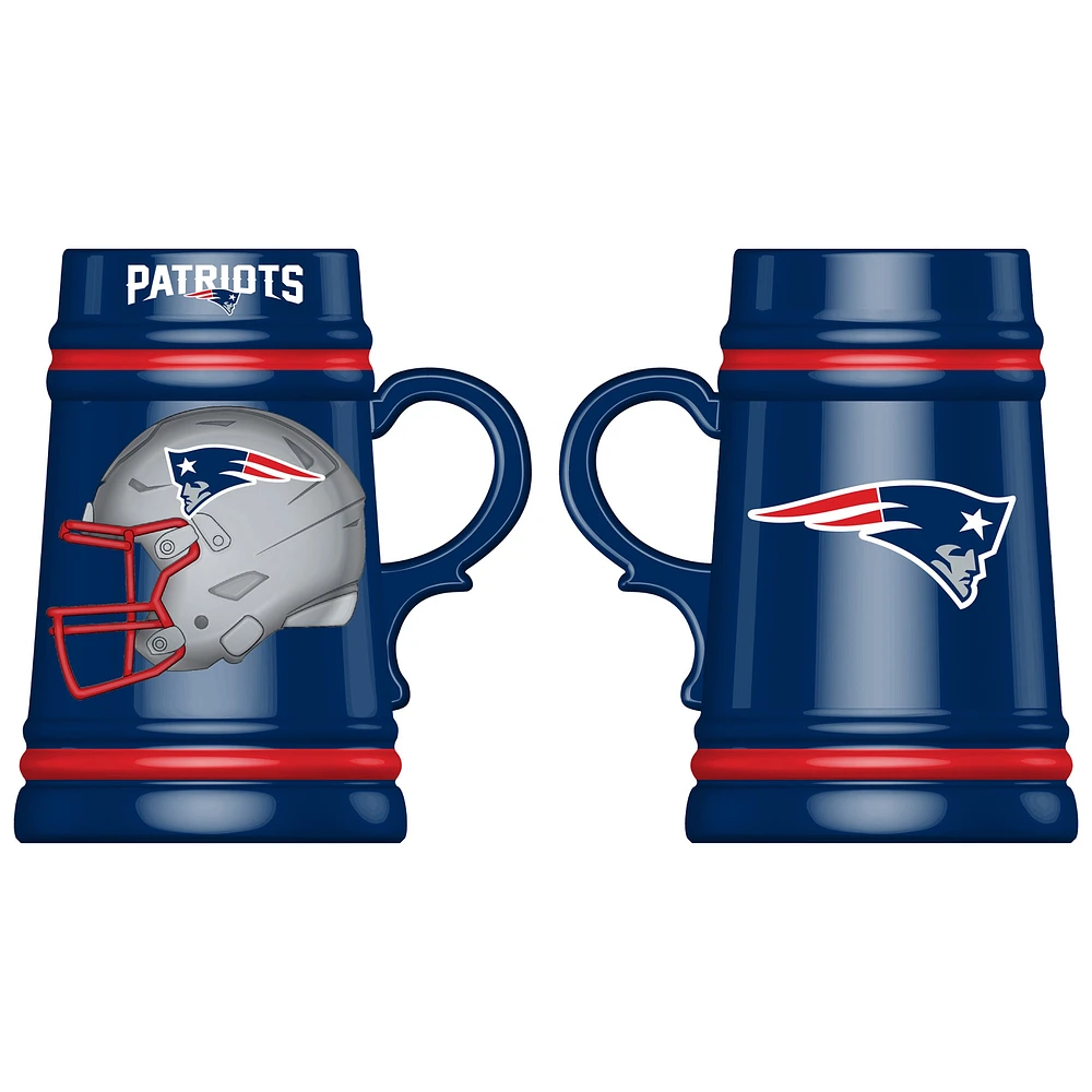 New England Patriots 24oz. Ceramic Stein Cup with Gift Box