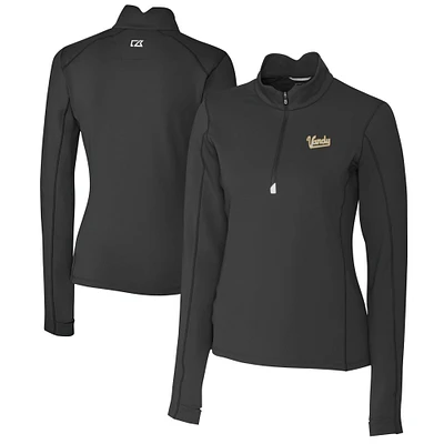 Women's Cutter & Buck Vanderbilt Commodores Vault DryTec Traverse Stretch Quarter-Zip Top