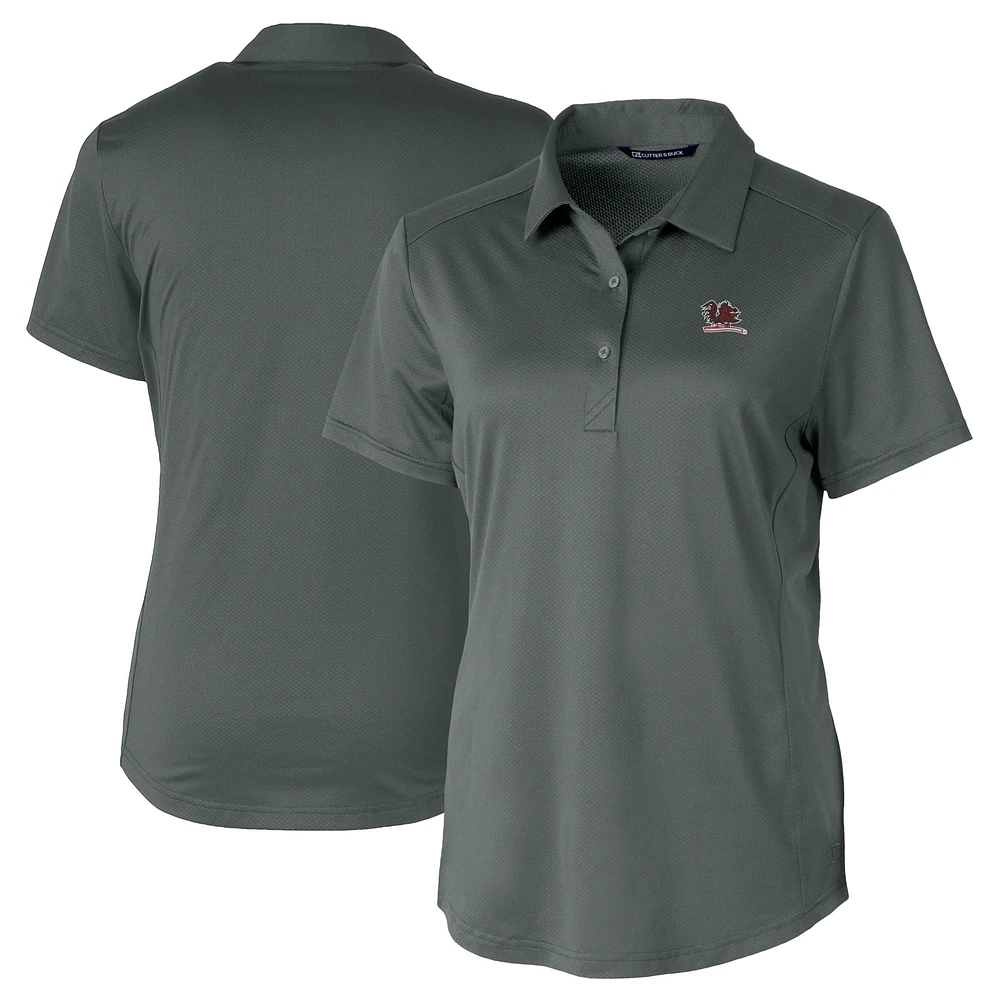 Women's Cutter & Buck South Carolina Gamecocks Vault DryTec Prospect Textured Stretch Polo