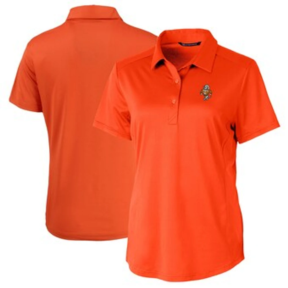 Women's Cutter & Buck Tennessee Orange Volunteers Vault DryTec Prospect Textured Stretch Polo