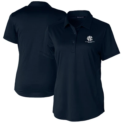 Women's Cutter & Buck Navy George Washington University Vault DryTec Prospect Textured Stretch Polo