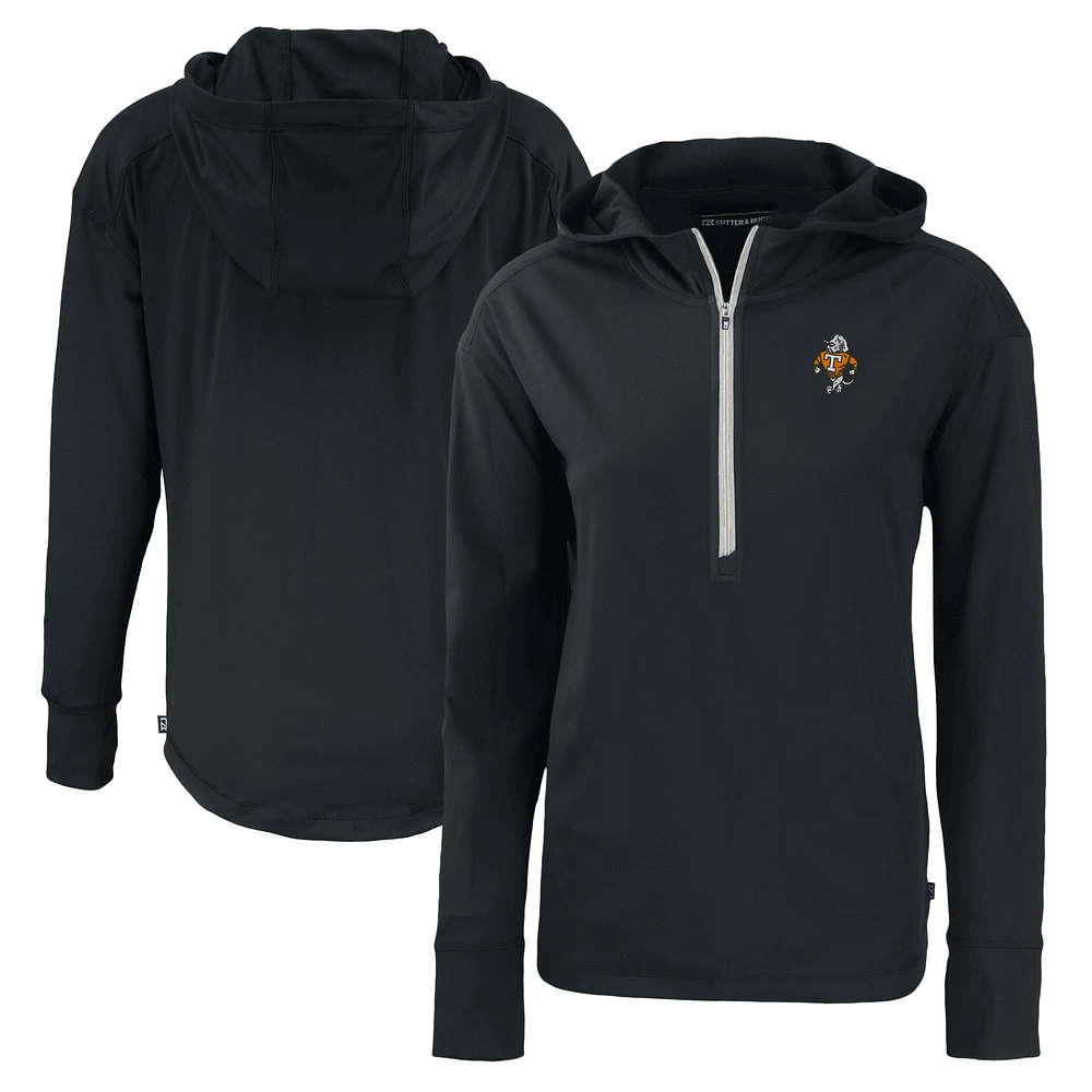 Women's Cutter & Buck Tennessee Volunteers Vault Daybreak Eco Recycled Half-Zip Hoodie