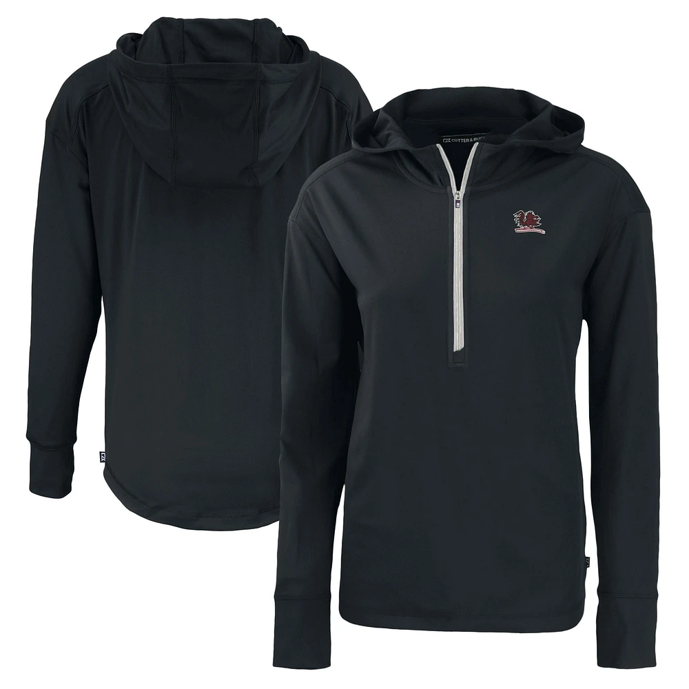 Women's Cutter & Buck South Carolina Gamecocks Vault Daybreak Eco Recycled Half-Zip Hoodie