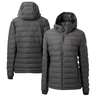Women's Cutter & Buck Gray Texas A&M Aggies Vault Mission Ridge Repreve Eco Insulated Long Puffer Jacket