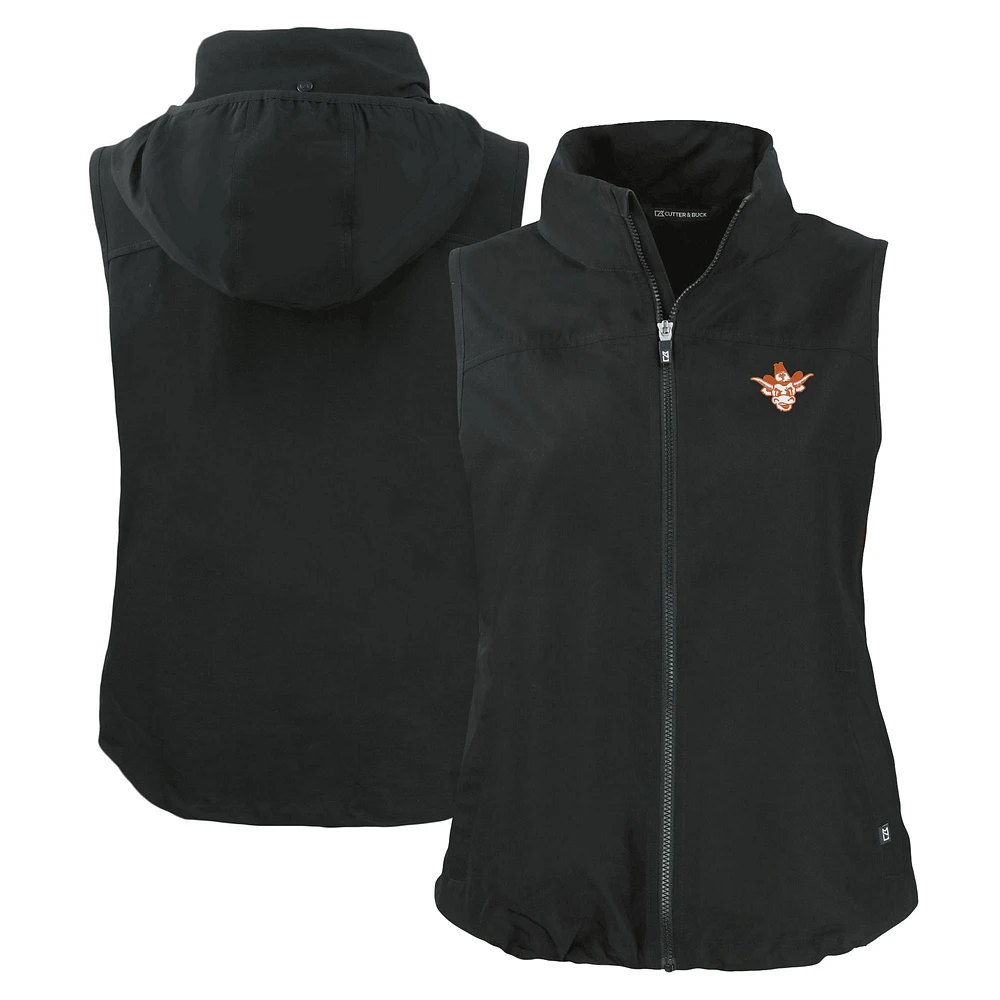 Women's Cutter & Buck Texas Longhorns Vault Charter Eco Recycled Full-Zip Vest