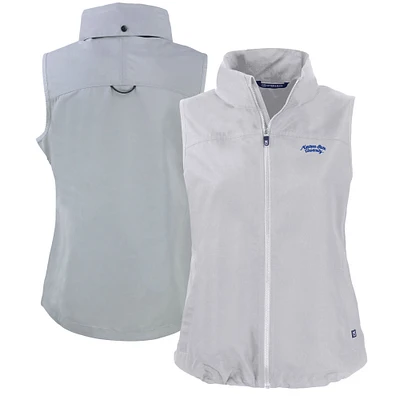 Women's Cutter & Buck Gray Montana State Bobcats Vault Charter Eco Recycled Full-Zip Vest