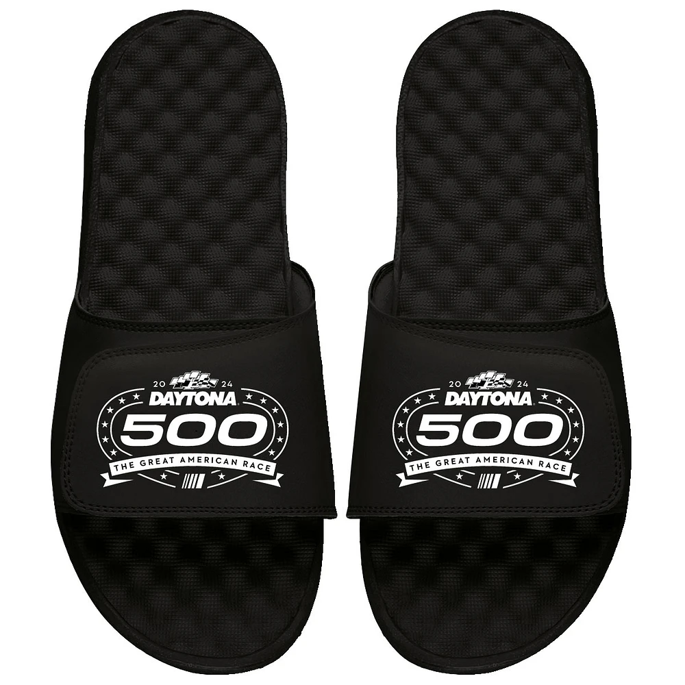Men's ISlide Black NASCAR 2024 Daytona 500 Slide Sandals
