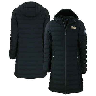Women's Cutter & Buck Black Vanderbilt Commodores Vault Mission Ridge Repreve Eco Insulated Long Puffer Jacket