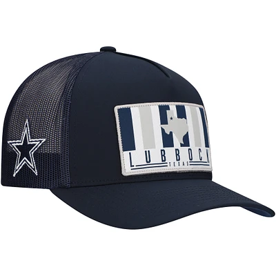 Men's HOOey Navy Dallas Cowboys Lubbock Trucker Snapback Hat