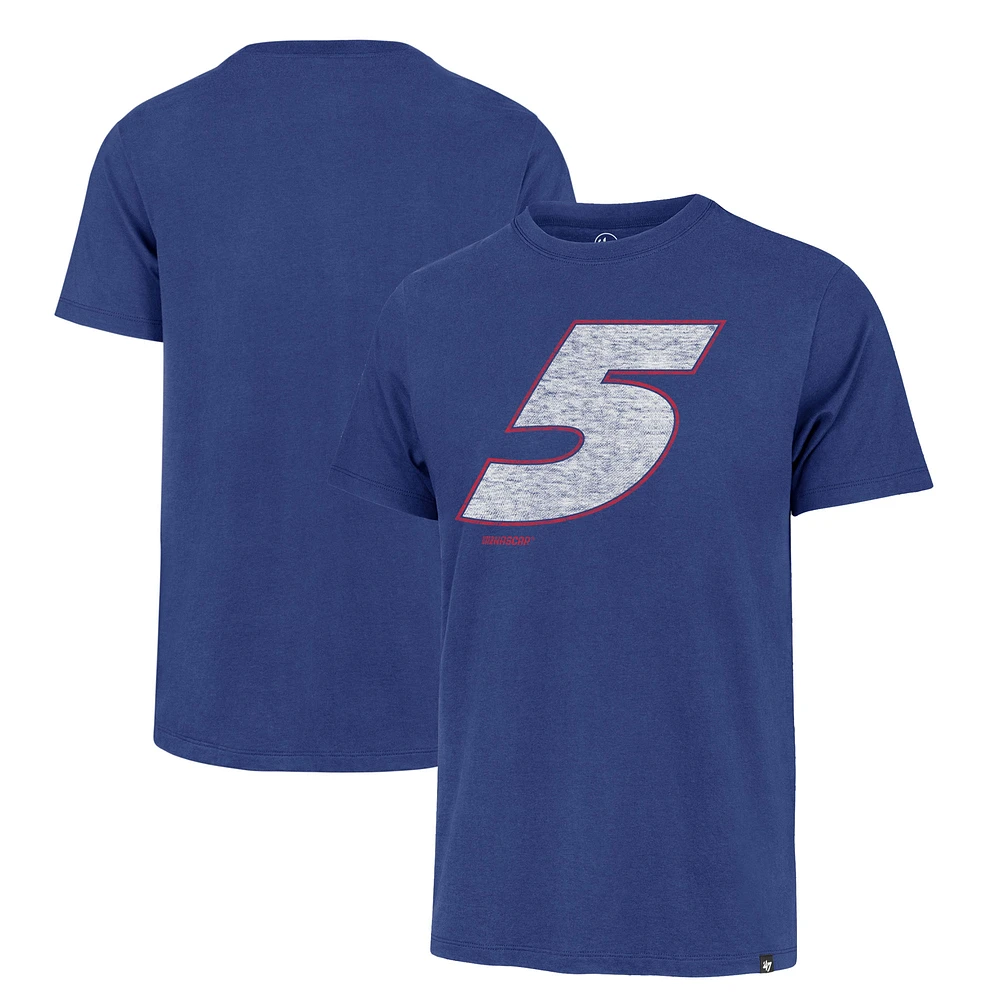 Men's '47 Blue Kyle Larson Driver Number Franklin T-Shirt