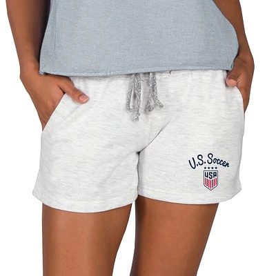 Women's Concepts Sport Oatmeal USWNT Mainstream Terry Shorts