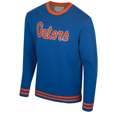 Unisex Uscape Apparel Royal Florida Gators Renew Knit Vintage Pullover Sweater