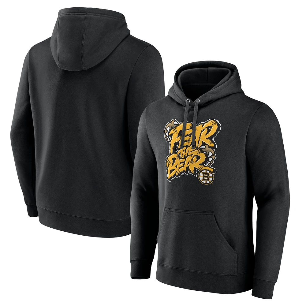 Men's Black Boston Bruins Native Pullover Hoodie