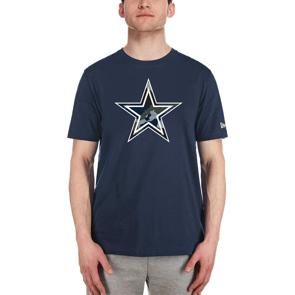 Men's New Era Navy Dallas Cowboys Logo T-Shirt