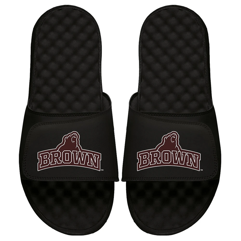 Unisex ISlide Brown Bears Stacked Bear Logo Slide Sandals