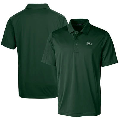 Men's Cutter & Buck Hunter Green Ivy League DryTec Prospect Textured Stretch Polo