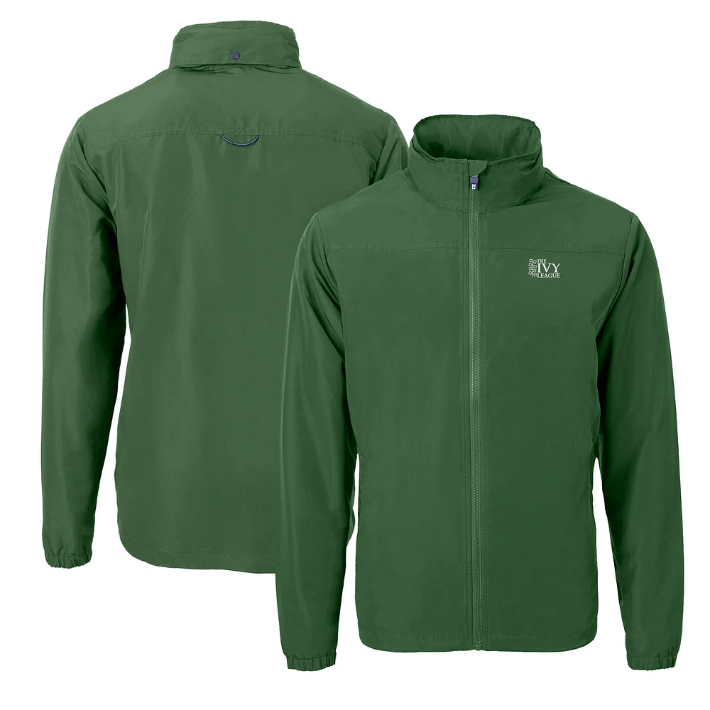 Men's Cutter & Buck Hunter Green Ivy League Charter Eco Recycled Full-Zip Jacket