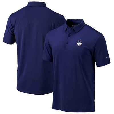 Men's Columbia Navy UConn Huskies Omni-Wick Drive Polo