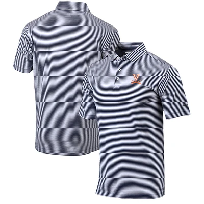 Men's Columbia Navy Virginia Cavaliers Omni-Wick Club Invite Polo