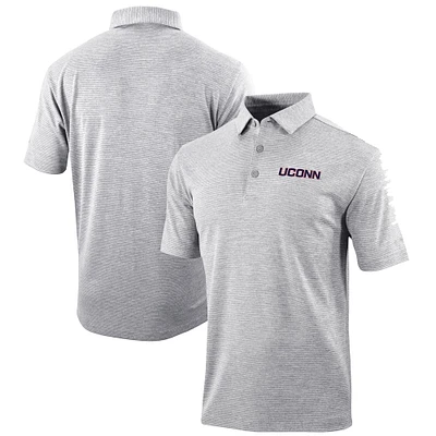 Men's Columbia Gray UConn Huskies Omni-Wick Set II Polo